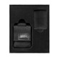 Набор ZIPPO: чёрная зажигалка Black Crackle® и чёрный нейлоновый чехол, в подарочной коробке