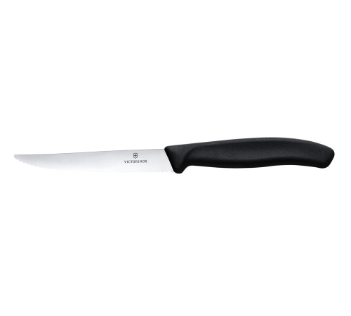 Набор из 11 кухонных ножей VICTORINOX, чёрная рукоять, в подставке из бука высотой 35,5 см
