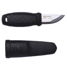 Нож Morakniv Eldris, нержавеющая сталь, цвет черный, ножны, шнурок, огниво, 13525