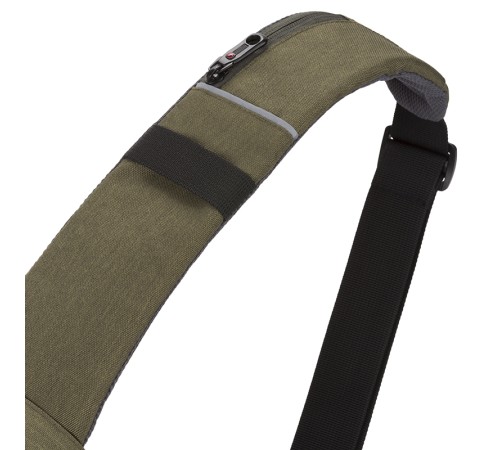 Рюкзак-антивор SWISSGEAR, хаки, Heather 600D, 21 x 12,5 x 34 см, 8,5 л