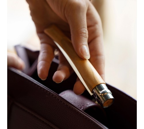 Нож филейный Opinel №8, нержавеющая сталь, рукоять оливковое дерево