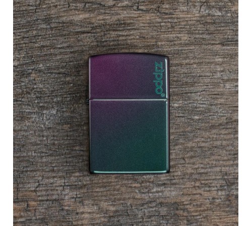 Зажигалка ZIPPO Classic с покрытием Iridescent, латунь/сталь, фиолетовая, матовая, 38x13x57 мм