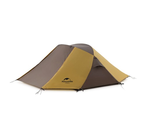 Палатка Naturehike Butterfly NH21YW132 210T двухместная, желто-коричневая, 6927595782910