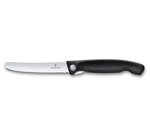 Набор VICTORINOX Swiss Classic: складной нож для овощей и разделочная доска, чёрная рукоять
