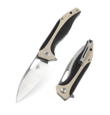 Нож Bestech Komodo сталь D2, рукоять G10 черно-бежевая