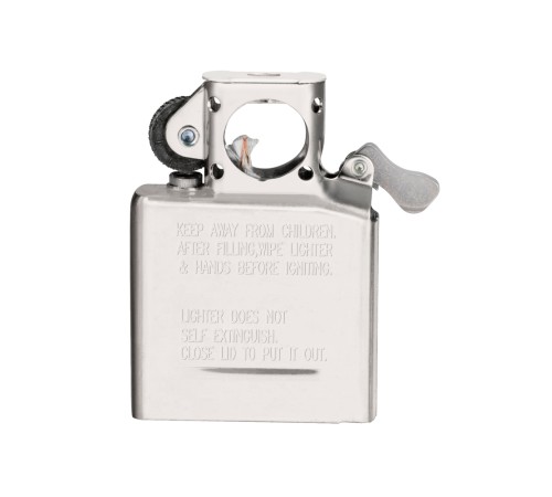 Подарочный набор ZIPPO: зажигалка Black Ice® и вставной блок для зажигалок для трубок, латунь/сталь