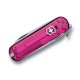 Нож-брелок VICTORINOX Classic, 58 мм, 7 функций, полупрозрачный розовый