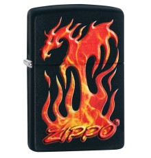 Зажигалка ZIPPO Classic с покрытием Black Matte, латунь/сталь, чёрная, матовая, 38x13x57 мм