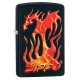 Зажигалка ZIPPO Classic с покрытием Black Matte, латунь/сталь, чёрная, матовая, 38x13x57 мм