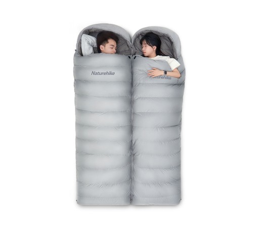 Ультралёгкий спальный мешок Naturehike RM40 Series Утиный пух Grey Size M, 6927595707159