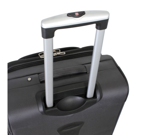 Чемодан SWISSGEAR SION, серый, полиэстер 750x750D добби, 46x27x74 см, 90 л