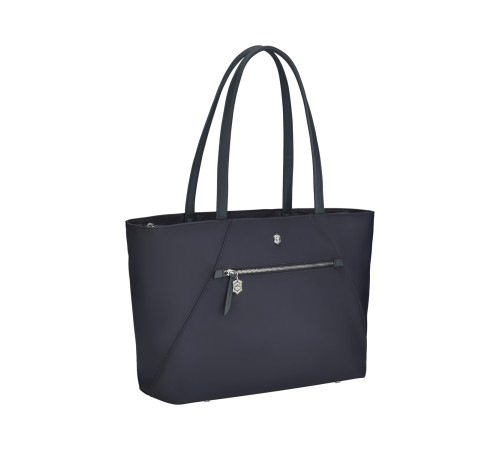 Сумка VICTORINOX Victoria Signature Tote, синяя, нейлон/кожа, 51x15x30 см, 19 л