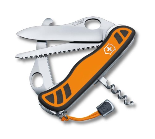Нож перочинный VICTORINOX Hunter XT, 111 мм, 6 функций, с фиксатором лезвия, оранжевый с чёрным