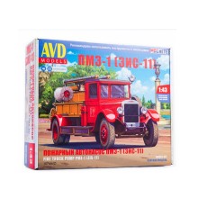 Сборная модель AVD Пожарный автонасос ПМЗ-1 (ЗИС-11), 1/43