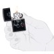 Зажигалка ZIPPO Bar Skull Design с покрытием Black Matte, латунь/сталь, чёрная, матовая, 38x13x57 мм