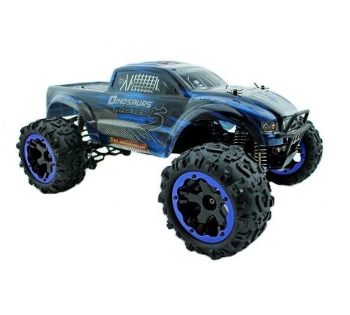 Радиоуправляемый монстр Remo Hobby Dinosaurs Master Brushless (синий) 4WD 2.4G 1/8 RTR