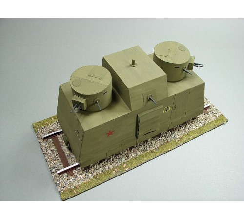 Сборная картонная модель Shipyard бронедрезина Leningrad(№43), 1/25