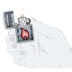 Зажигалка ZIPPO Flame Design с покрытием Street Chrome, латунь/сталь, серебристая, 38x13x57 мм
