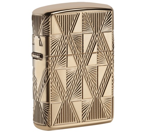 Зажигалка ZIPPO Armor® с покрытием High Polish Gold Plate, латунь/сталь, золотистая, 38x13x57 мм