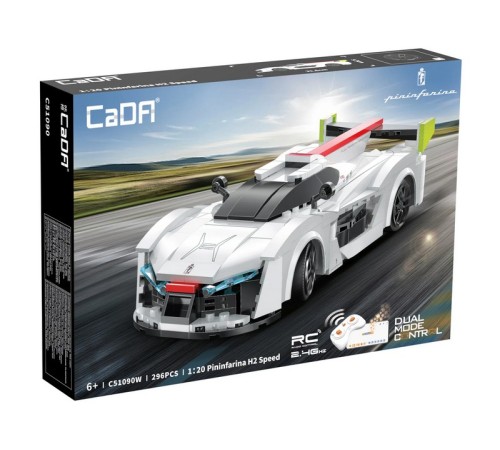 Радиоуправляемый конструктор CaDA спортивная машинка Pininfarina-H2 Speed 1/20 (296 деталей)