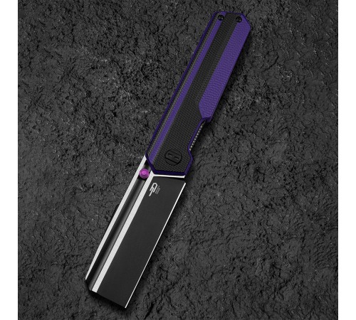 Нож Bestech Tardis сталь D2, рукоять G10 черно-фиолетовая