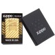 Зажигалка ZIPPO Vintage Box Top с покрытием High Polish Brass, латунь/сталь, золотистая, 38x13x57 мм
