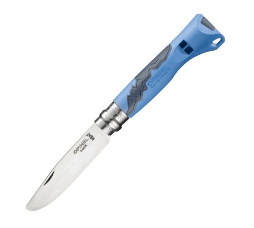 Нож Opinel №7  Outd Junior, синий, блистер, 002140