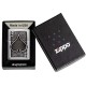 Зажигалка ZIPPO Ace Of Spades с покрытием Brushed Chrome, латунь/сталь, серебристая, 38x13x57 мм