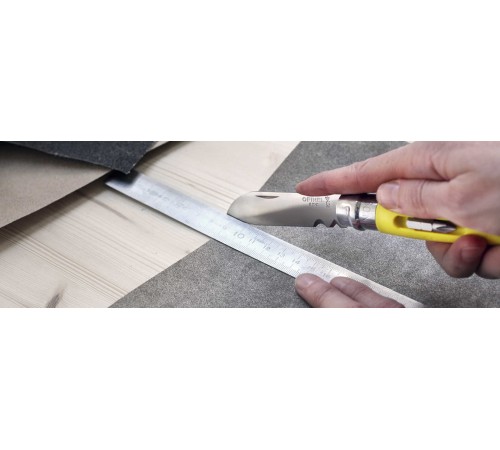 Нож Opinel №09 DIY, нержавеющая сталь, сменные биты, желтый, 001804