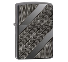 Зажигалка ZIPPO Armor™ с покрытием High Polish Black Ice®, латунь/сталь, чёрная, 37х13x58 мм