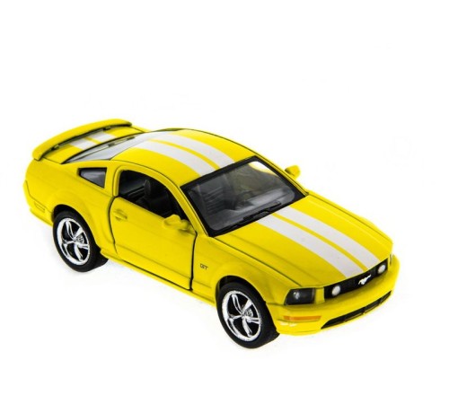Машина Kinsmart 1:38 Ford Mustang GT с полосками инерция (1/12шт.) б/к