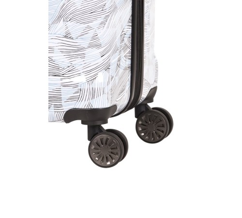 Чемодан WENGER CASCADE, белый с принтом, АБС-пластик, 42 x 26,5 x 62 см, 69 л