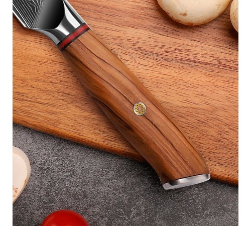 Нож универсальный из дамасской стали Keemake 5 Inch Utility Knife Phoenix, бежевый