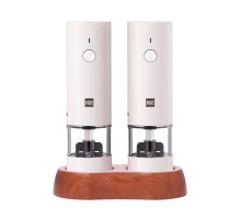 Набор из двух электрических мельниц для специй Huohou White, 14 см