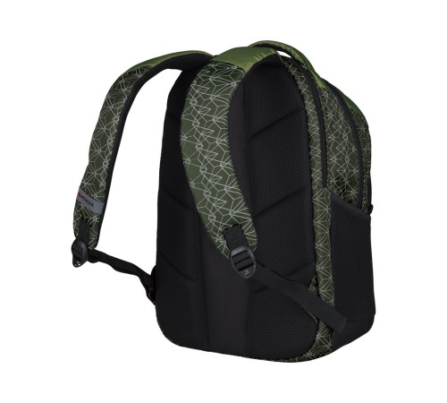 Рюкзак WENGER Sun 16'', зеленый со светоотражающим принтом, полиэстер, 35x27x47 см, 27 л