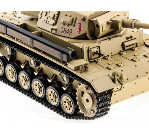 Р/У танк Heng Long 1/16 Panzerkampfwagen III (Германия) 2.4G RTR PRO песочный
