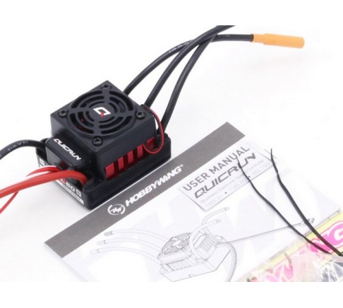 Бесколлекторный бессенсорный регулятор Hobbywing QuicRun-WP-10BL60 (60A-380A, 1/10)
