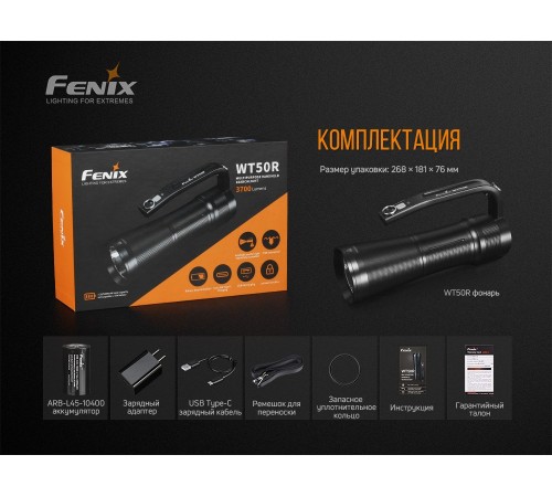 Фонарь Fenix WT50R