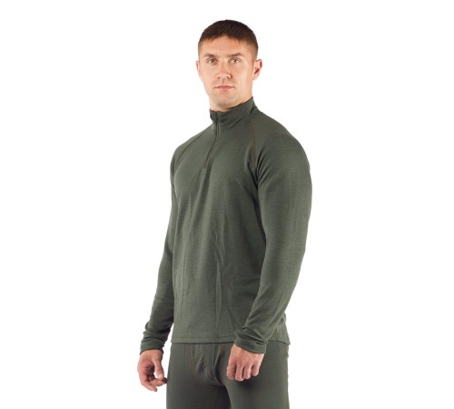 Футболка  мужская WIRY/ дл. рукав/ шерсть 260/ зеленый/ M, WIRY6262M