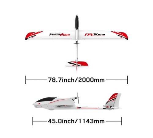 Радиоуправляемый планер Volantex RC Ranger 2000мм Brushless PNP