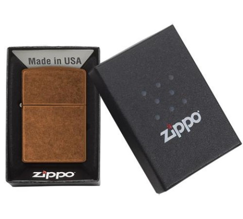 Зажигалка ZIPPO Classic с покрытием Toffee™, латунь/сталь, светло-коричневая, матовая, 36x12x56 мм
