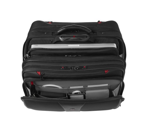 Мобильный офис WENGER Patriot с чехлом для ноутбука 15,6'', черный, 100% полиэстер 43х41х31 см, 25 л