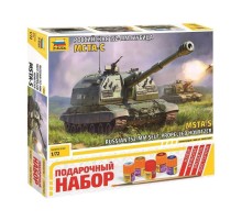 Сборная модель ZVEZDA Российская 152-мм гаубица МСТА-С, подарочный набор, 1/72