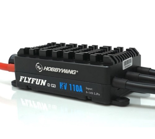 Бесколлекторный регулятор Hobbywing FLYFUN-110A-HV-OPTO-V5 (110A-140A, Aircraft)