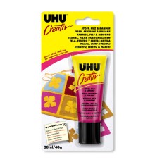 Клей для ткани, войлока и тесьмы UHU Creativ, 38 мл, блистер