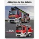 Радиоуправляемая пожарная машина Double Eagle Mercedes-Benz ANTOS 1/26 2.4G брызгает водой RTR