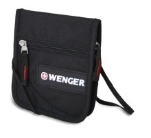 Кошелёк на шею WENGER, чёрный, 14х2х16 см