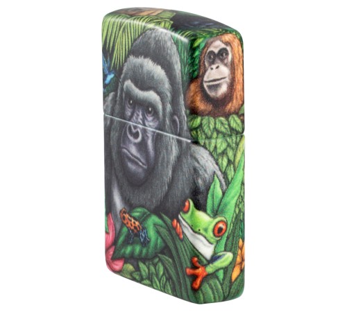 Набор из двух зажигалок ZIPPO Загадки леса с покрытием Glow-in-the-Dark Green, зелёные, глянецевые