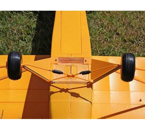 Радиоуправляемый самолет Top RC J3 желтый 1400мм KIT