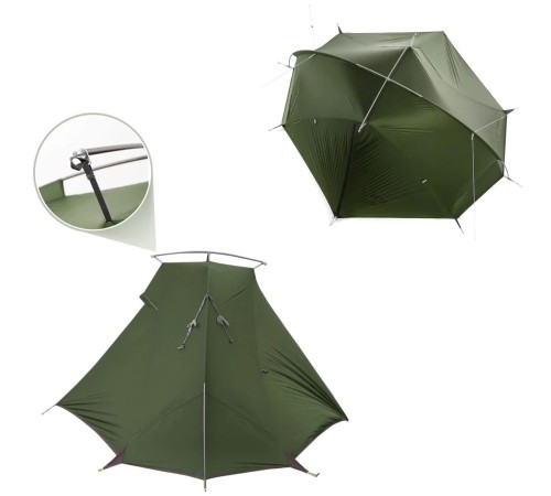 Палатка Naturehike Tagar NH17T180-J двухместная зелёная, 6927595793183